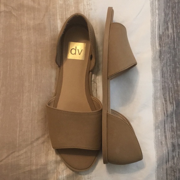Tan/Beige Open Toe Sandals - Picture 2 of 3